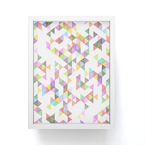 Fimbis Technicolour Raindrops Framed Mini Art Print