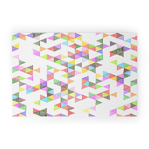 Fimbis Technicolour Raindrops Welcome Mat