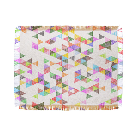 Fimbis Technicolour Raindrops Throw Blanket