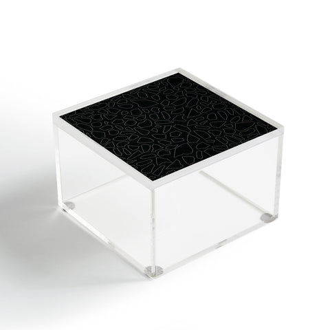 Fimbis Terrazzo Dash Black and White Acrylic Box