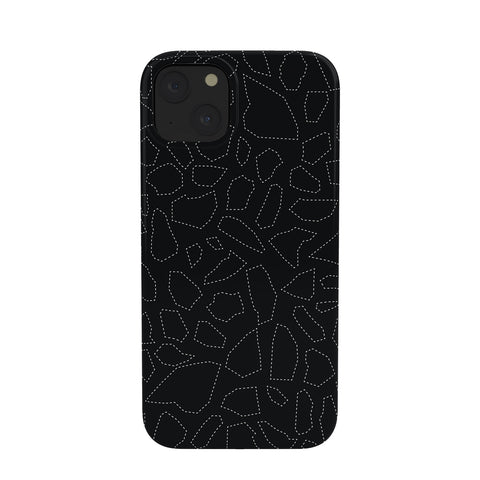 Fimbis Terrazzo Dash Black and White Phone Case