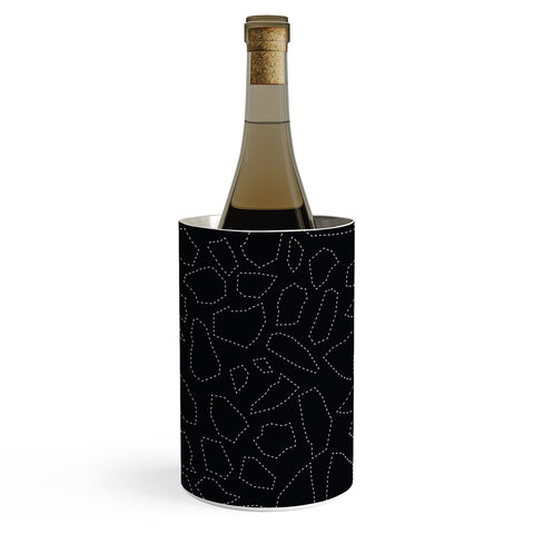 Fimbis Terrazzo Dash Black and White Wine Chiller