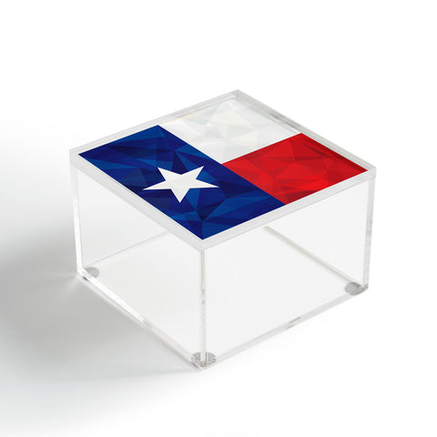 Fimbis Texas Geometric Flag Acrylic Box