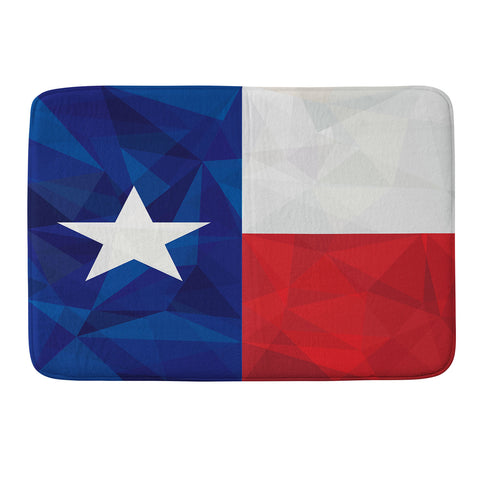 Fimbis Texas Geometric Flag Memory Foam Bath Mat