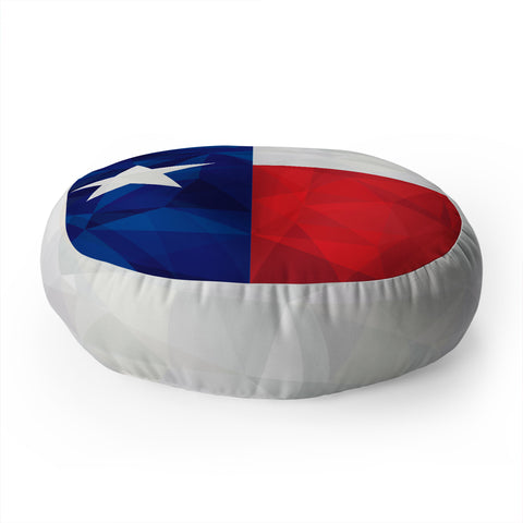 Fimbis Texas Geometric Flag Floor Pillow Round
