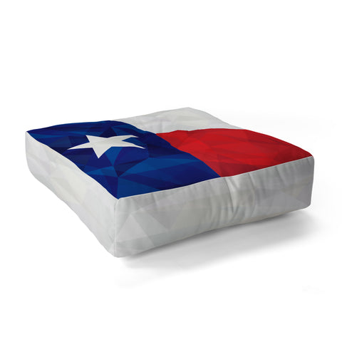 Fimbis Texas Geometric Flag Floor Pillow Square