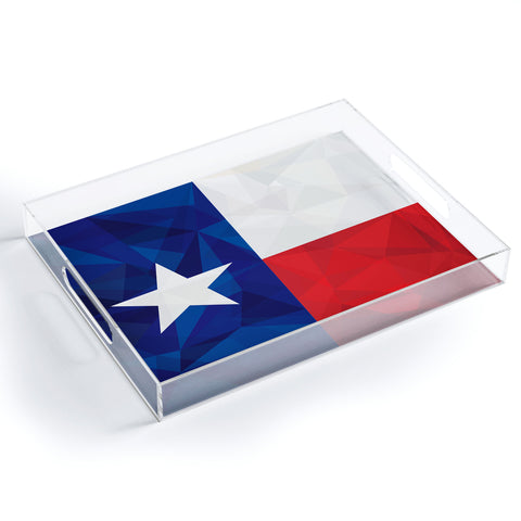 Fimbis Texas Geometric Flag Acrylic Tray