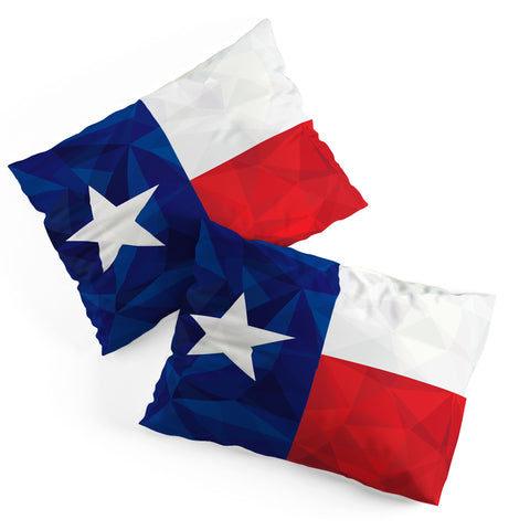 Fimbis Texas Geometric Flag Pillow Shams