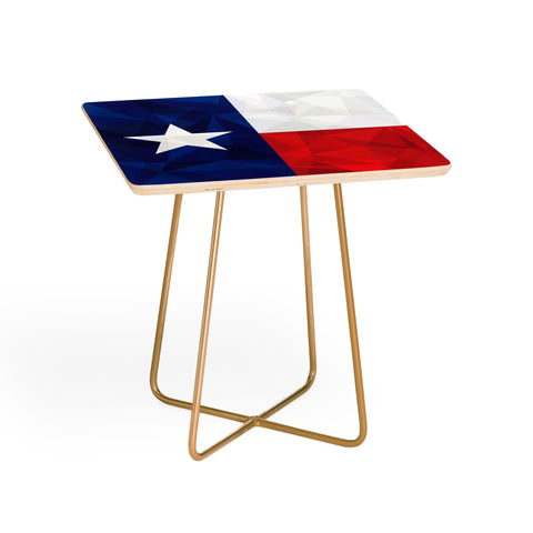 Fimbis Texas Geometric Flag Side Table
