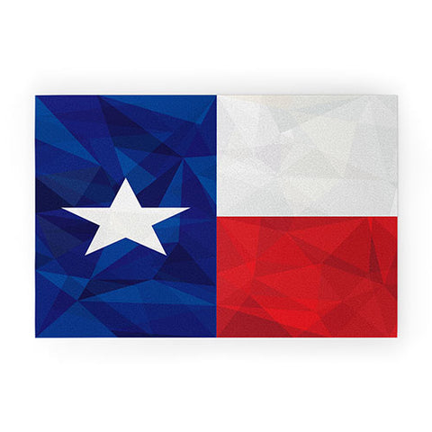 Fimbis Texas Geometric Flag Welcome Mat
