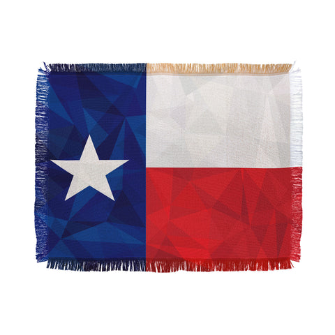 Fimbis Texas Geometric Flag Throw Blanket
