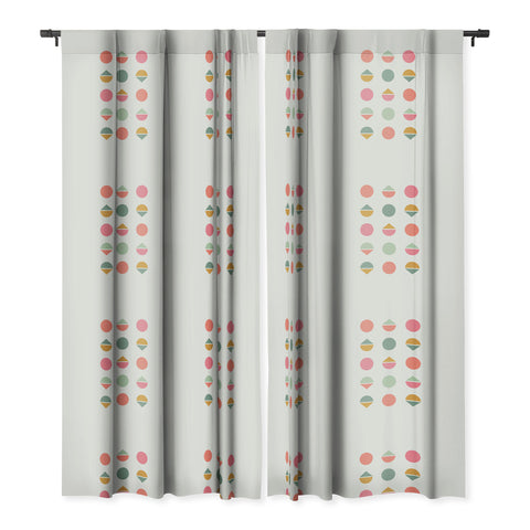 Fimbis Three Five Geometric Blackout Window Curtain