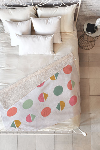 Fimbis Three Five Geometric Fleece Throw Blanket