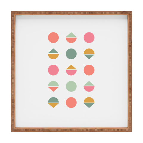 Fimbis Three Five Geometric Square Tray