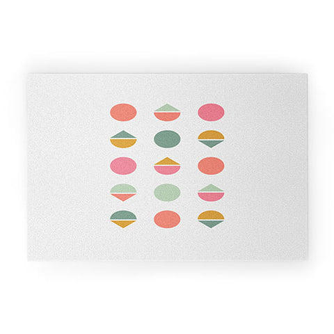 Fimbis Three Five Geometric Welcome Mat