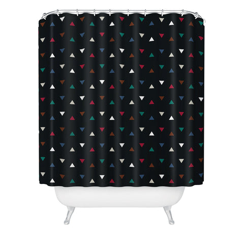 Fimbis Triangle Deluxe Shower Curtain