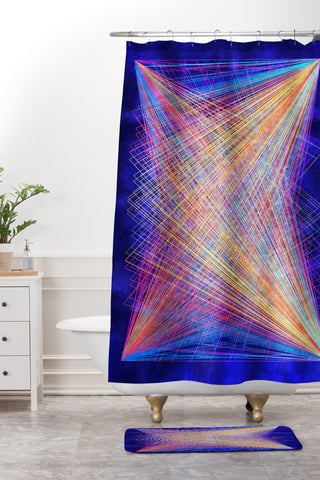 Fimbis Veer Shower Curtain And Mat