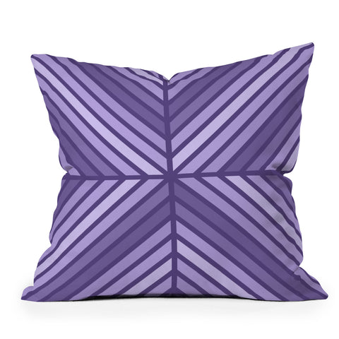 Fimbis Violet Celebration Throw Pillow