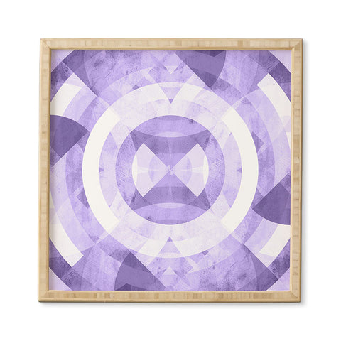 Fimbis Violet Circles Framed Wall Art