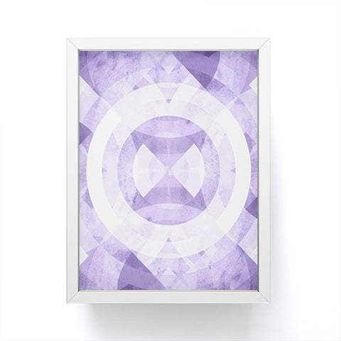 Fimbis Violet Circles Framed Mini Art Print