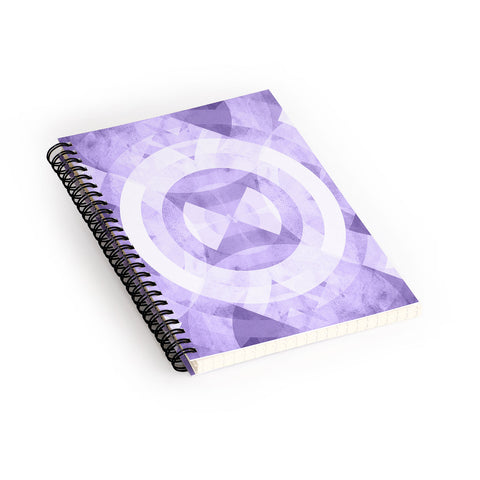 Fimbis Violet Circles Spiral Notebook