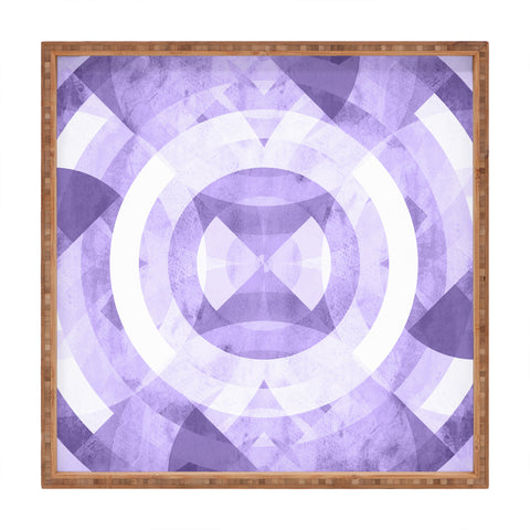 Fimbis Violet Circles Square Tray