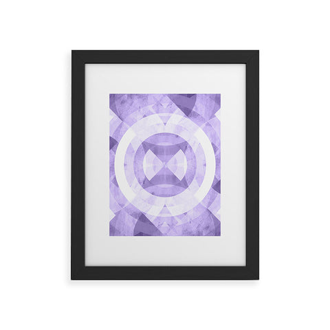 Fimbis Violet Circles Framed Art Print