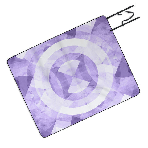 Fimbis Violet Circles Picnic Blanket