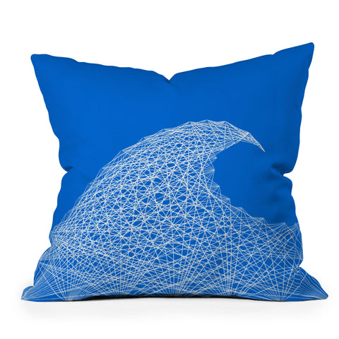 Fimbis Wave Throw Pillow