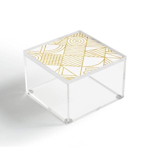 Fimbis Whackadoodle White and Gold Acrylic Box