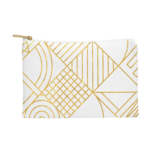 Fimbis Whackadoodle White and Gold Pouch