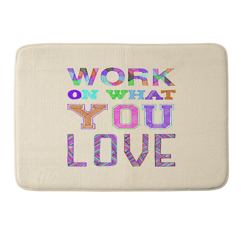 Fimbis Work On What You Love Memory Foam Bath Mat
