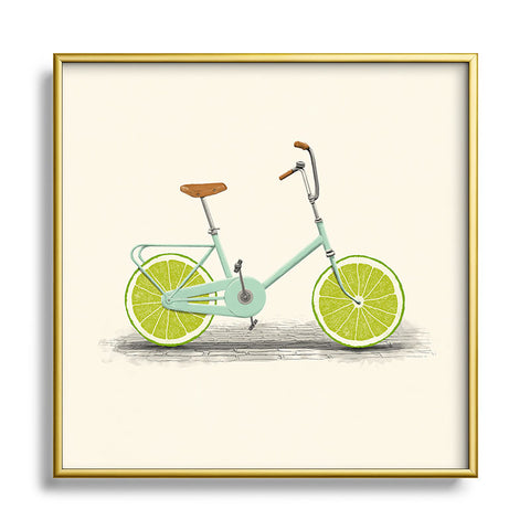 Florent Bodart Acid Metal Square Framed Art Print