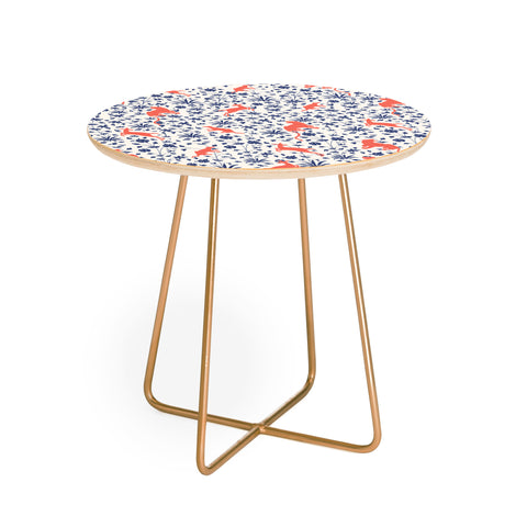Florent Bodart Animals and Plants Pattern Round Side Table