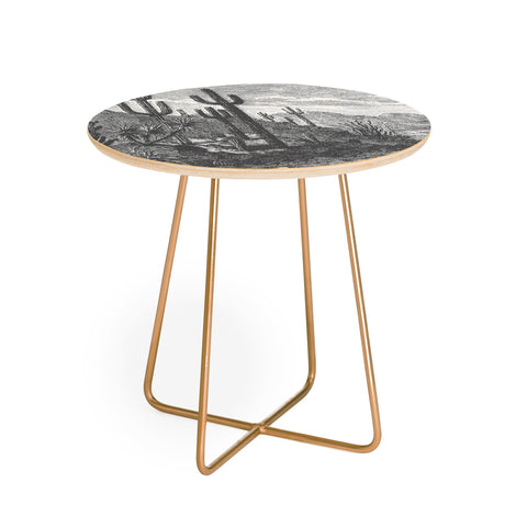 Florent Bodart Aster Cactus in Mountains Round Side Table