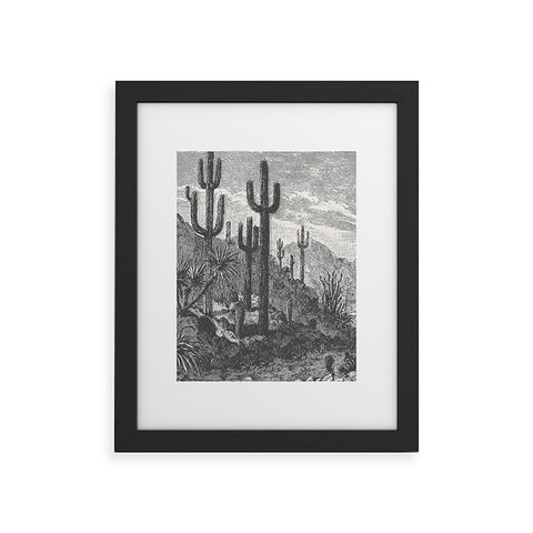 Florent Bodart Aster Cactus in Mountains Framed Art Print