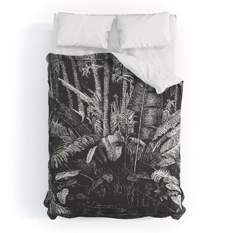 Florent Bodart Aster Palms in Water Comforter