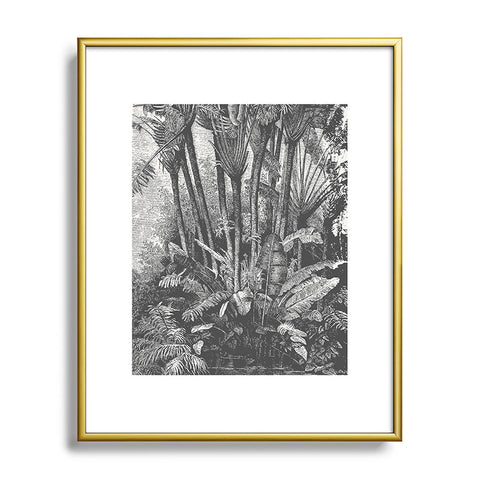 Florent Bodart Aster Palms in Water Metal Framed Art Print