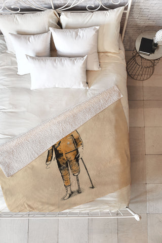 Florent Bodart Astropirate Fleece Throw Blanket