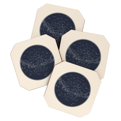 Florent Bodart Carte Celeste Coaster Set