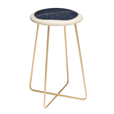 Florent Bodart Carte Celeste Counter Stool