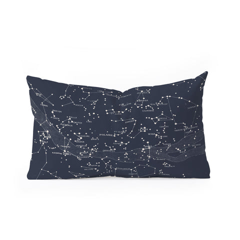 Florent Bodart Carte Celeste Oblong Throw Pillow