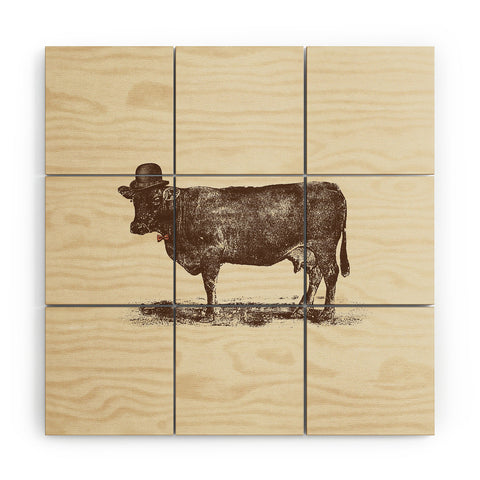 Florent Bodart Cow Cow Nut Wood Wall Mural