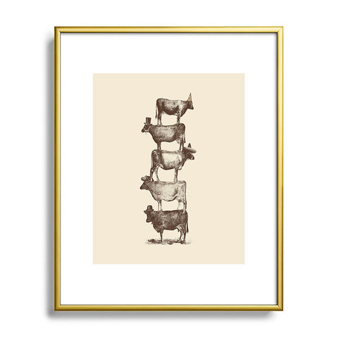 Florent Bodart Cow Cow Nuts Metal Framed Art Print