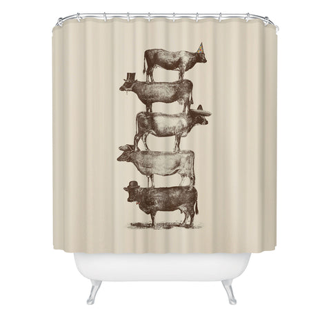 Florent Bodart Cow Cow Nuts Shower Curtain