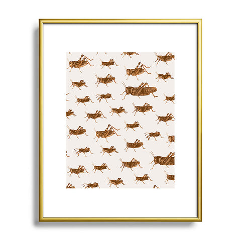 Florent Bodart Crickets Metal Framed Art Print