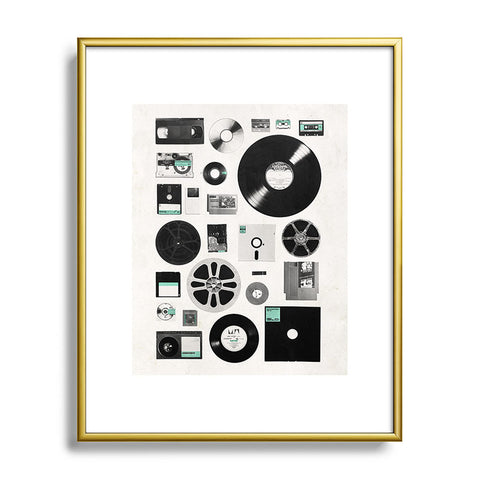Florent Bodart Data Metal Framed Art Print