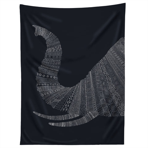 Florent Bodart Elephant I Blue Tapestry