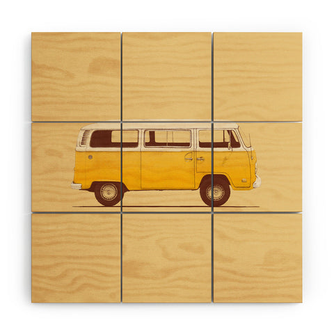 Florent Bodart Famous Cars 1 Wood Wall Mural