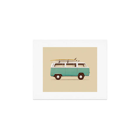 Florent Bodart Famous Cars 5 Blue Van Art Print